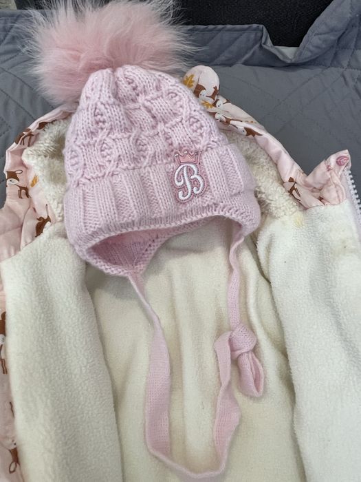 Комбінезон для дівчинки зима 50/56розмір ,шапка зима 36-38р