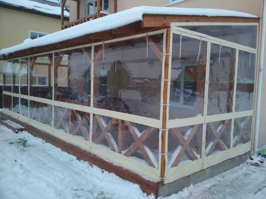 Вікна м'які з тканини ПВХ для тераси/альтанки