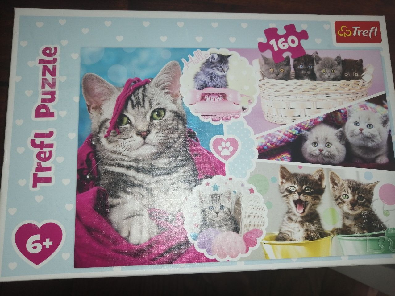 Puzzle 2+1 gratis, Trefliki 207el. Kotki 160 el