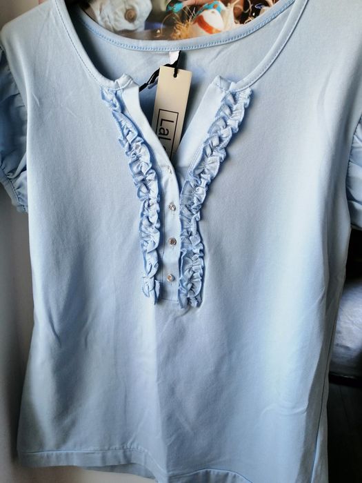 Bluzka damska niebieska