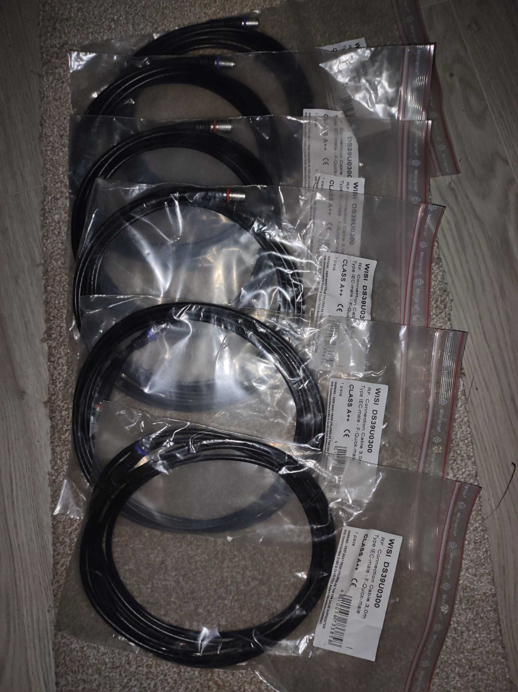 Kabel Wisi 73385 Typ DS39U0300 F-Quick/IEC-Stecker 3m