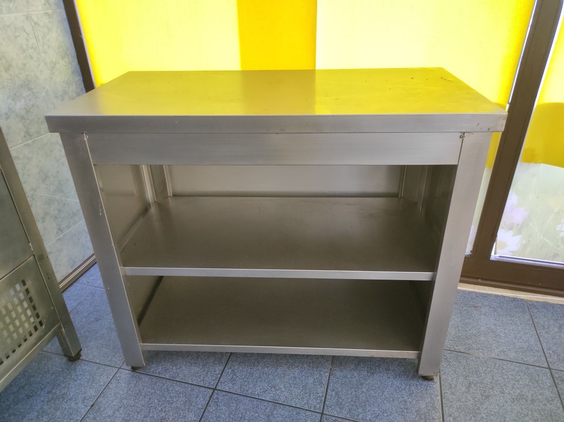 Balcões de cozinha industrial em aço inoxidável