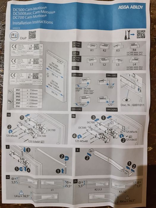 Samozamykacz Assa Abloy Dc700 nowy