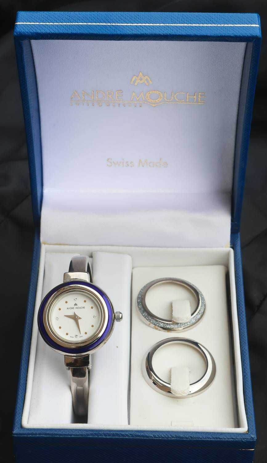 Elegancki damski zegarek z Szwajcarii, Andre Mouche