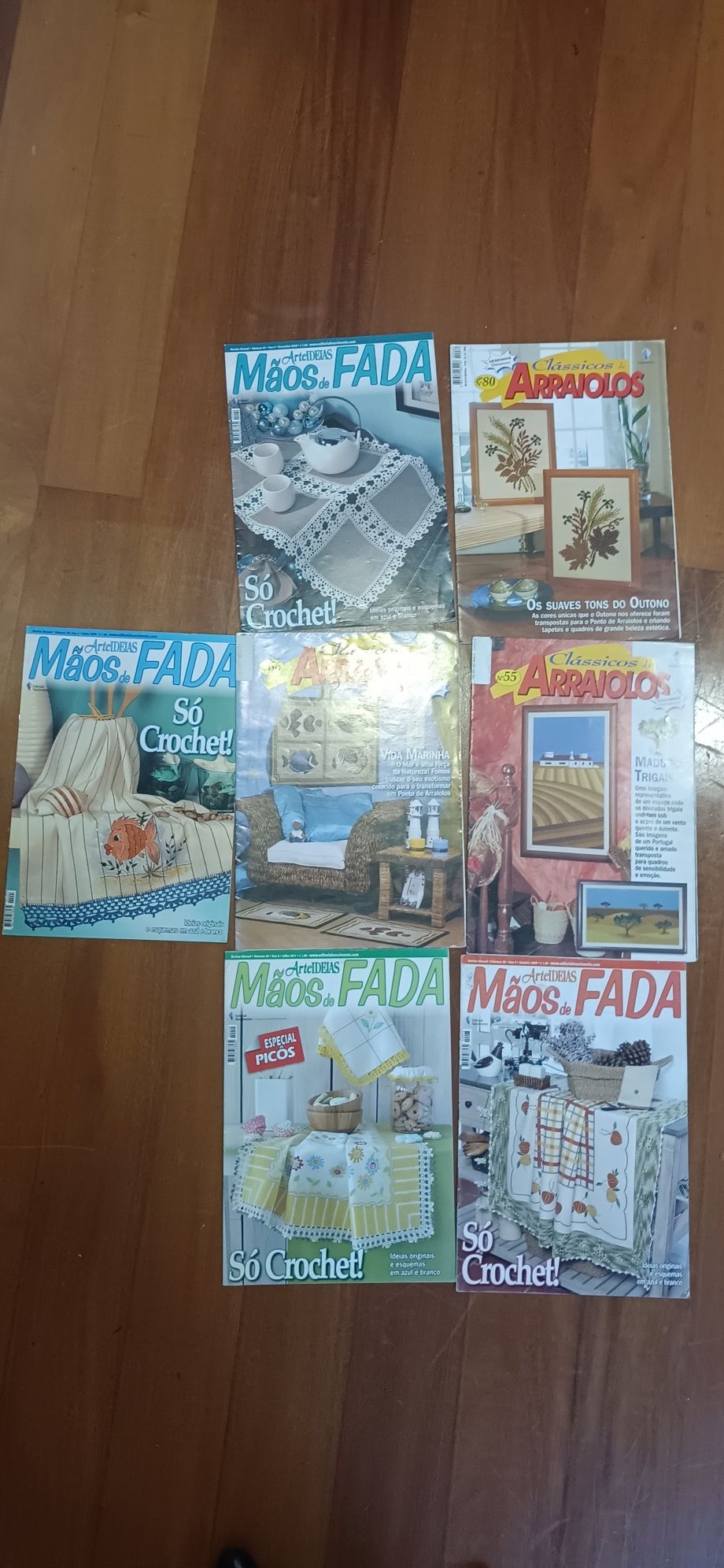 Lote 7 revistas "Mãos de Fada"