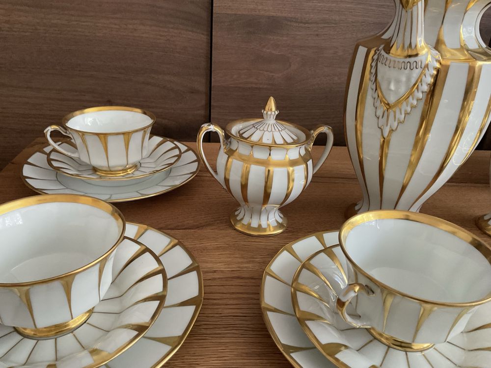 Serwis kawowy porcelana Furstenberg Grecque Athena