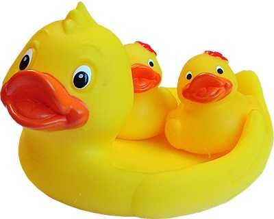Zabawki do kąpieli Kaczka z kaczętami łódeczka mydelniczka Hencz