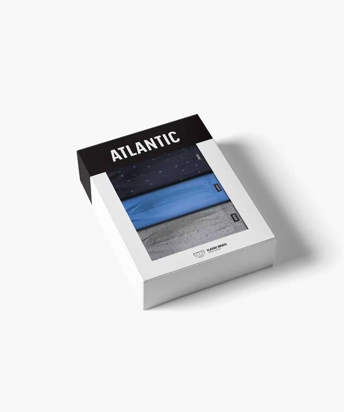Набор мужских трусов АТЛАНТИК модель спорт узкий бок ATLANTIC ассортм.