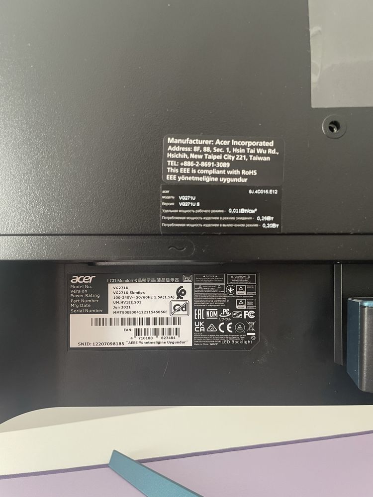 Monitor Acer Nitro VG271US 27 cali 165Hz