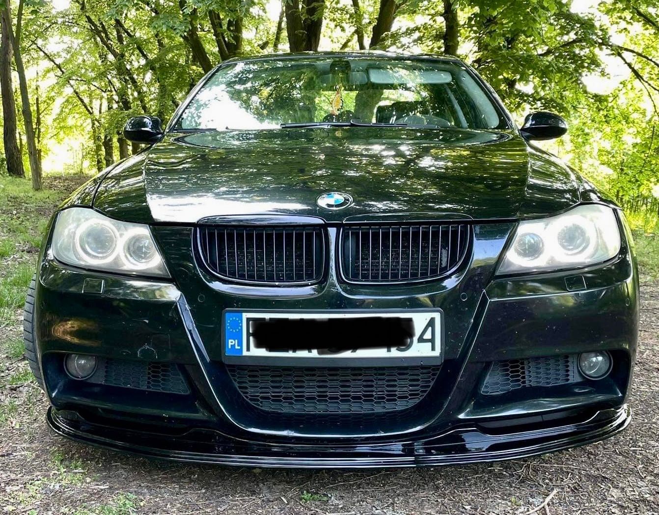 Dokładka Zderzaka Splitter BMW E90 E91 PRE CZARNY POŁYSK / CARBON