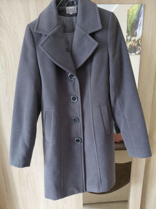 Płaszcz damski szary