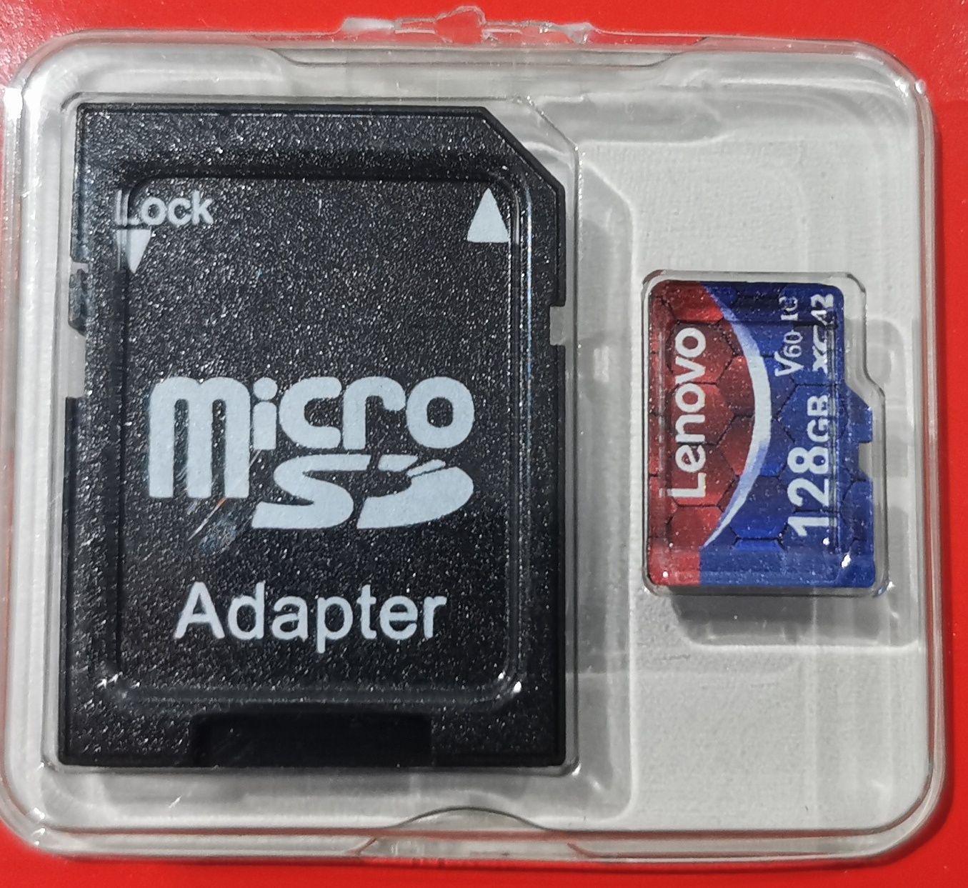 Cartão microsd 128gb Lenovo (com adaptador sd)