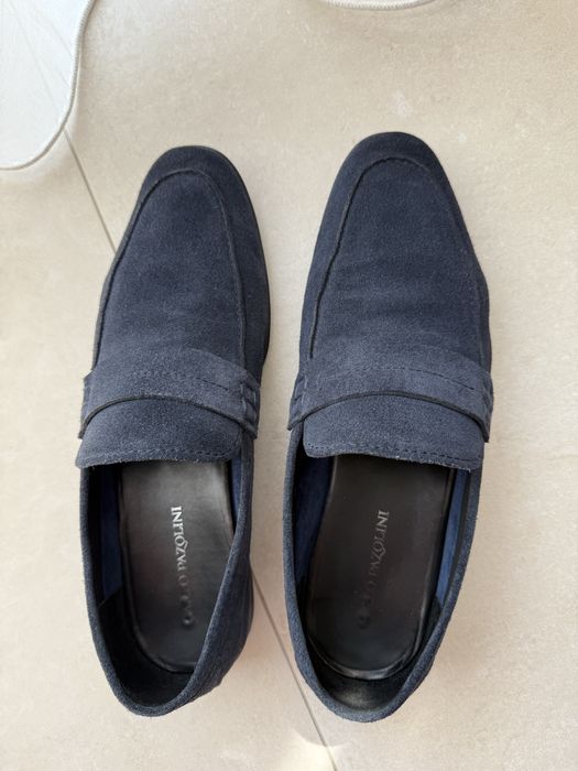 Мокасіни лофери чоловічі 42 розмір замша сині