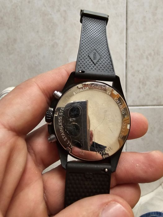 Relógio fossil preto