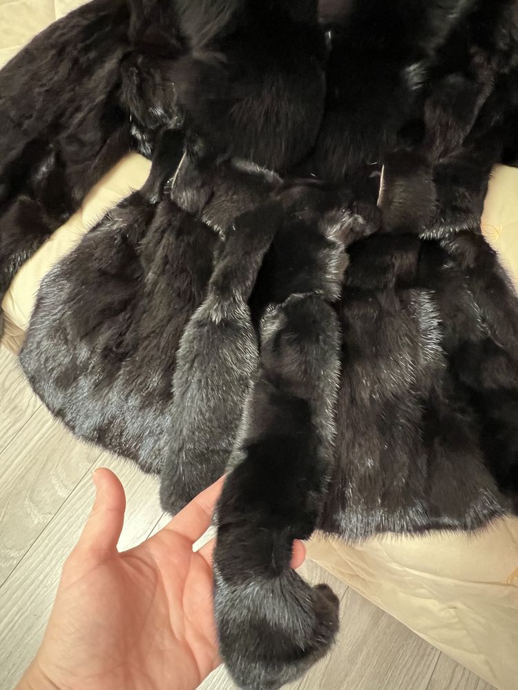 Норковий (зі шматочків)полушубок