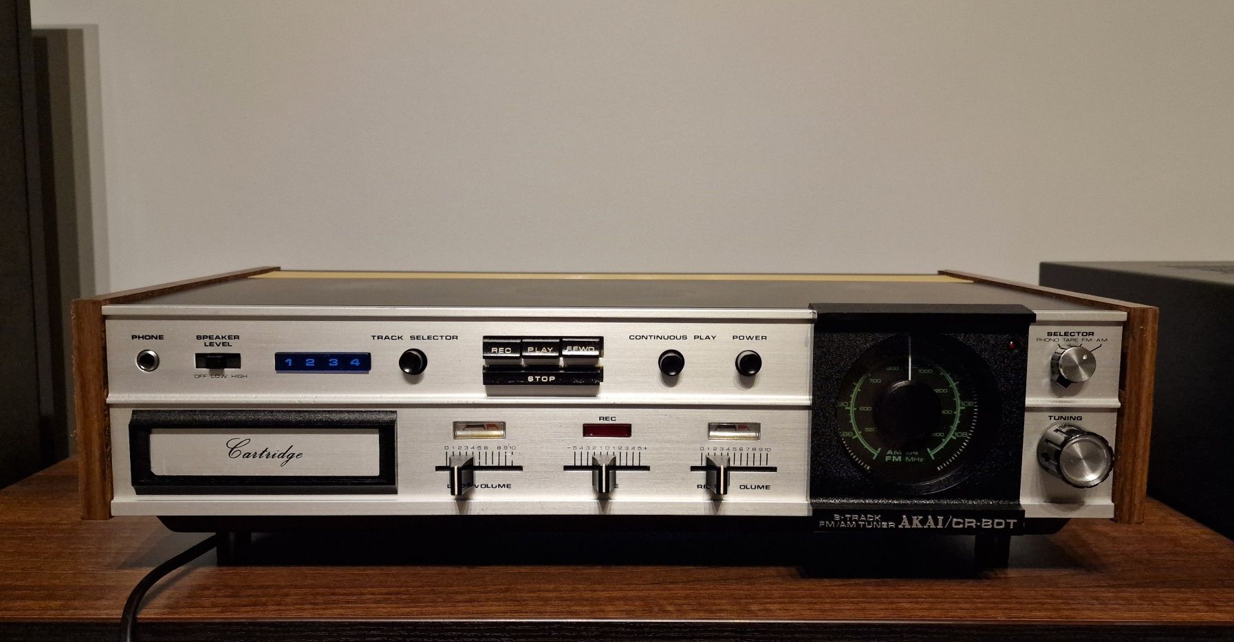 Akai Amplituner z Magnetofonem 8 ścieżkowym, 8track,kaseta,wzmacniacz