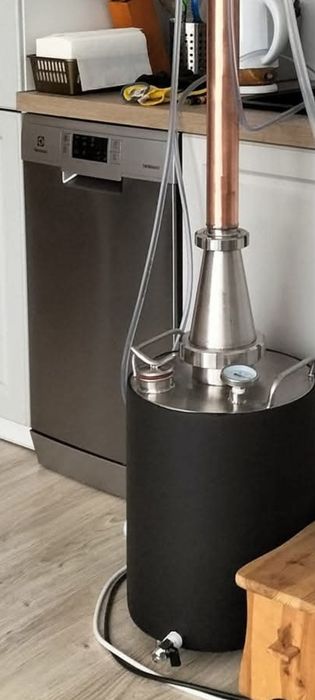 Destylator miedziany rektyfikacyjny 30 litrów z szerokim wlewem