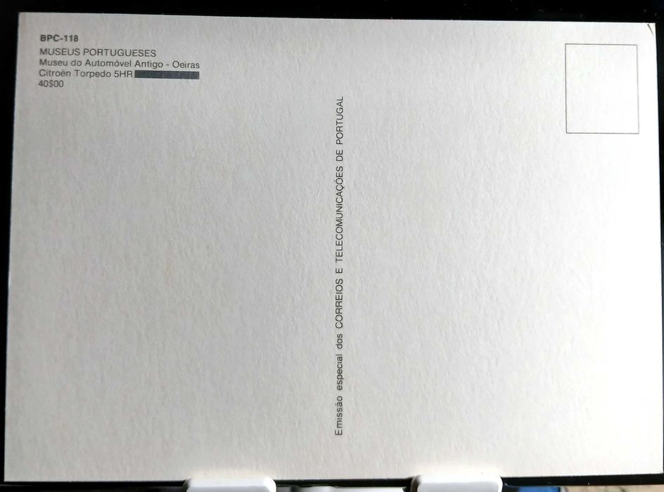 Série Completa CTT: “ 1992 – Museu do Automóvel Antigo “