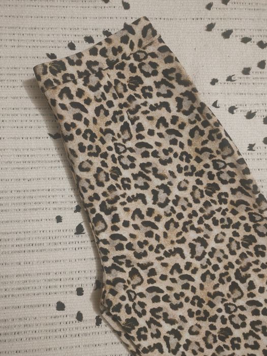 Брюки штани палаццо у леопардовий принт