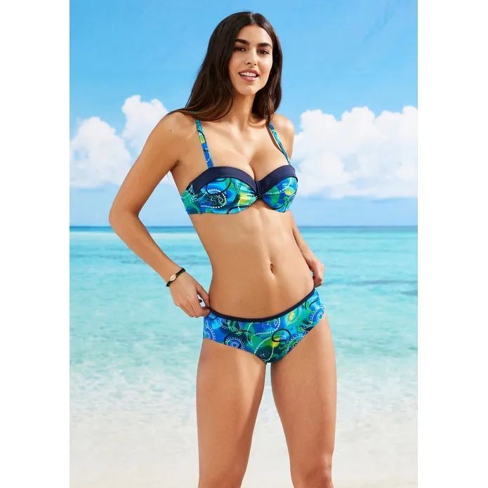 bonprix biustonosz od bikini ze wzorem 80d