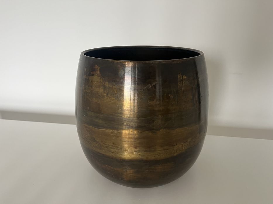 Piękna metalowa doniczka - wys. 26 cm - Warszawa