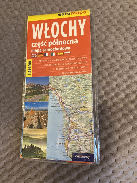 Mapa Włochy część północna