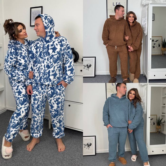 Тепла піжама жіноча/чоловіча махрова /пижыма махра унисекс