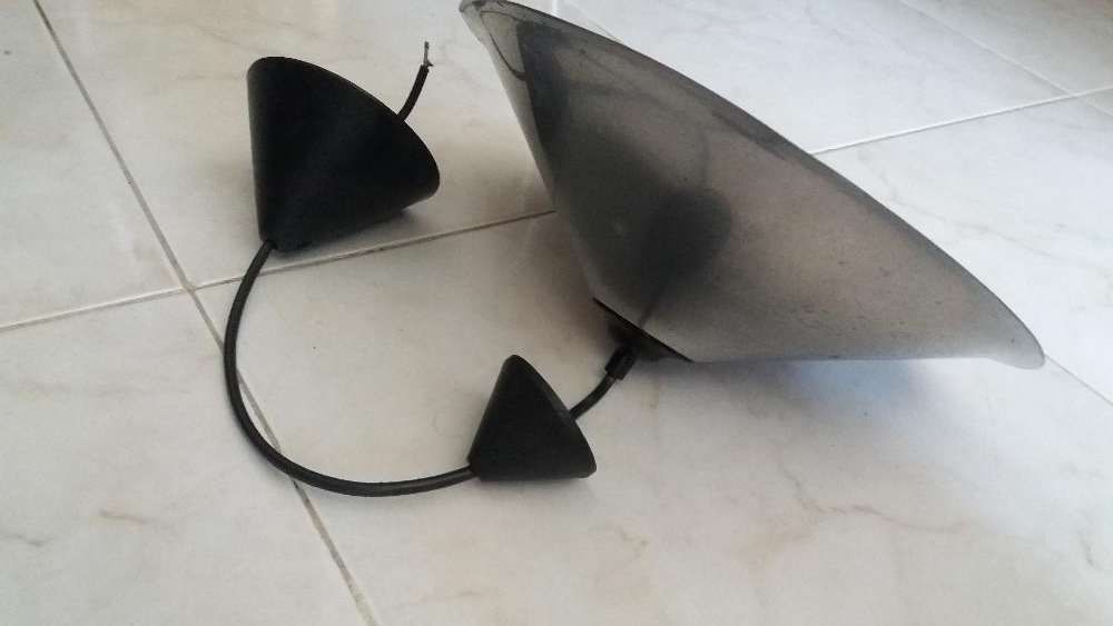 candeeiro de tecto em alumínio, novo