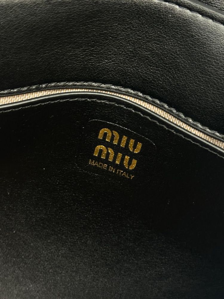 Torebka Miu Miu Nappa Shoulder Bag Black