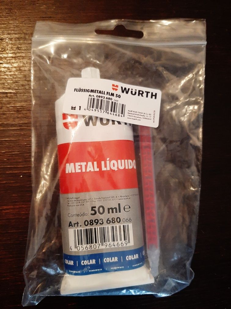Colas wurth metal líquido e plástico novas