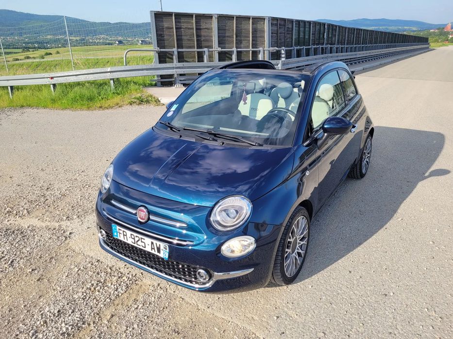 Fiat 500 C, Skóra, Led, PDC, Otwierany dach, Bezwypadkowy!