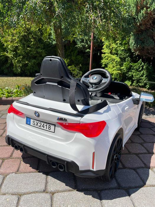 Samochód Na Akumulator BMW M4 Akumulator 12V 14Ah Skóra Pilot Auto 90W