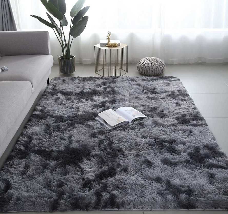 NOWY Pluszowy Dywan Shaggy Ombre Puszysty Mięki 160x200 Futrzany