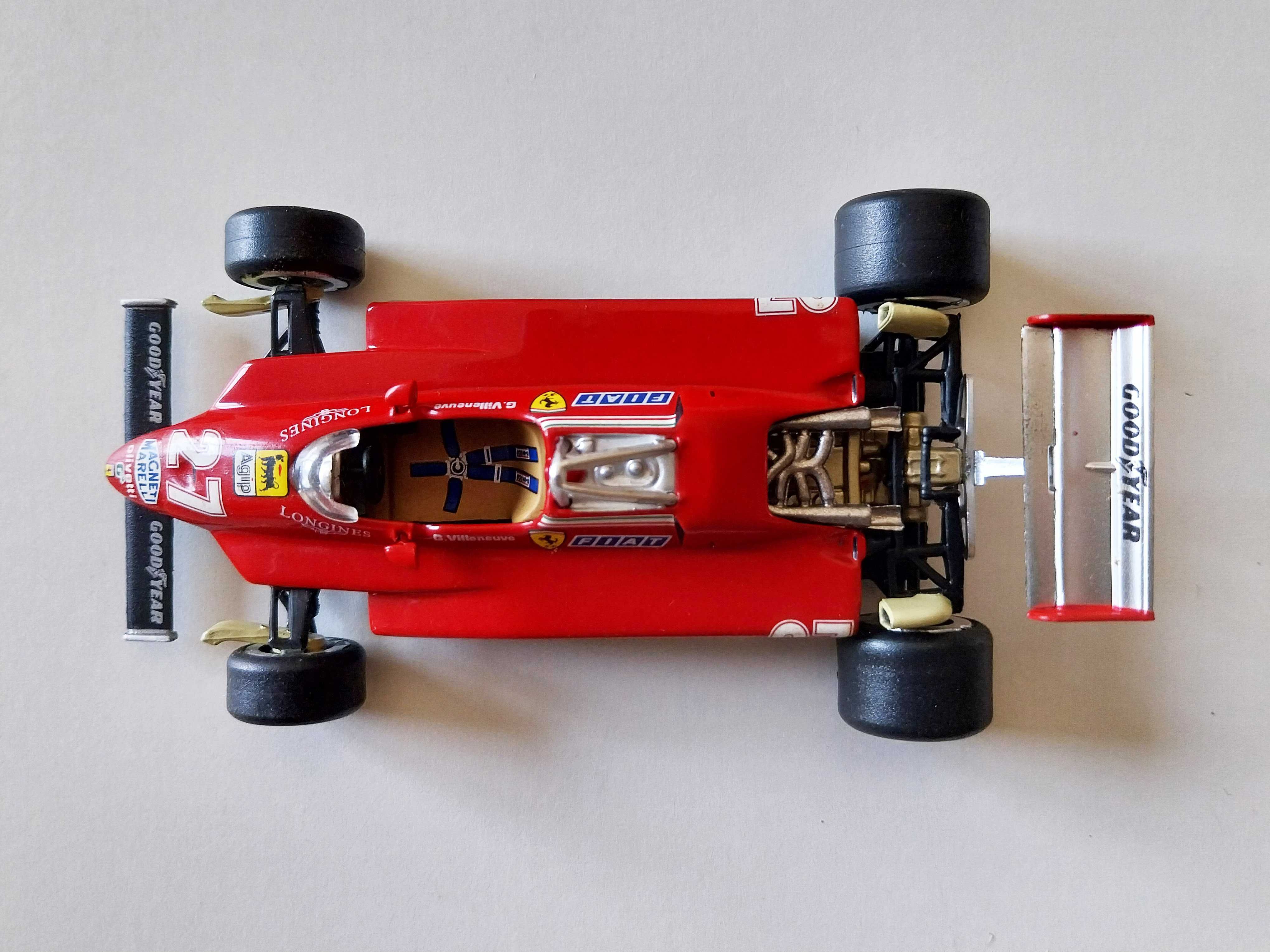 miniatura 1/43 FERRARI F126-C2 Gilles Villeneuve | edição Altaya