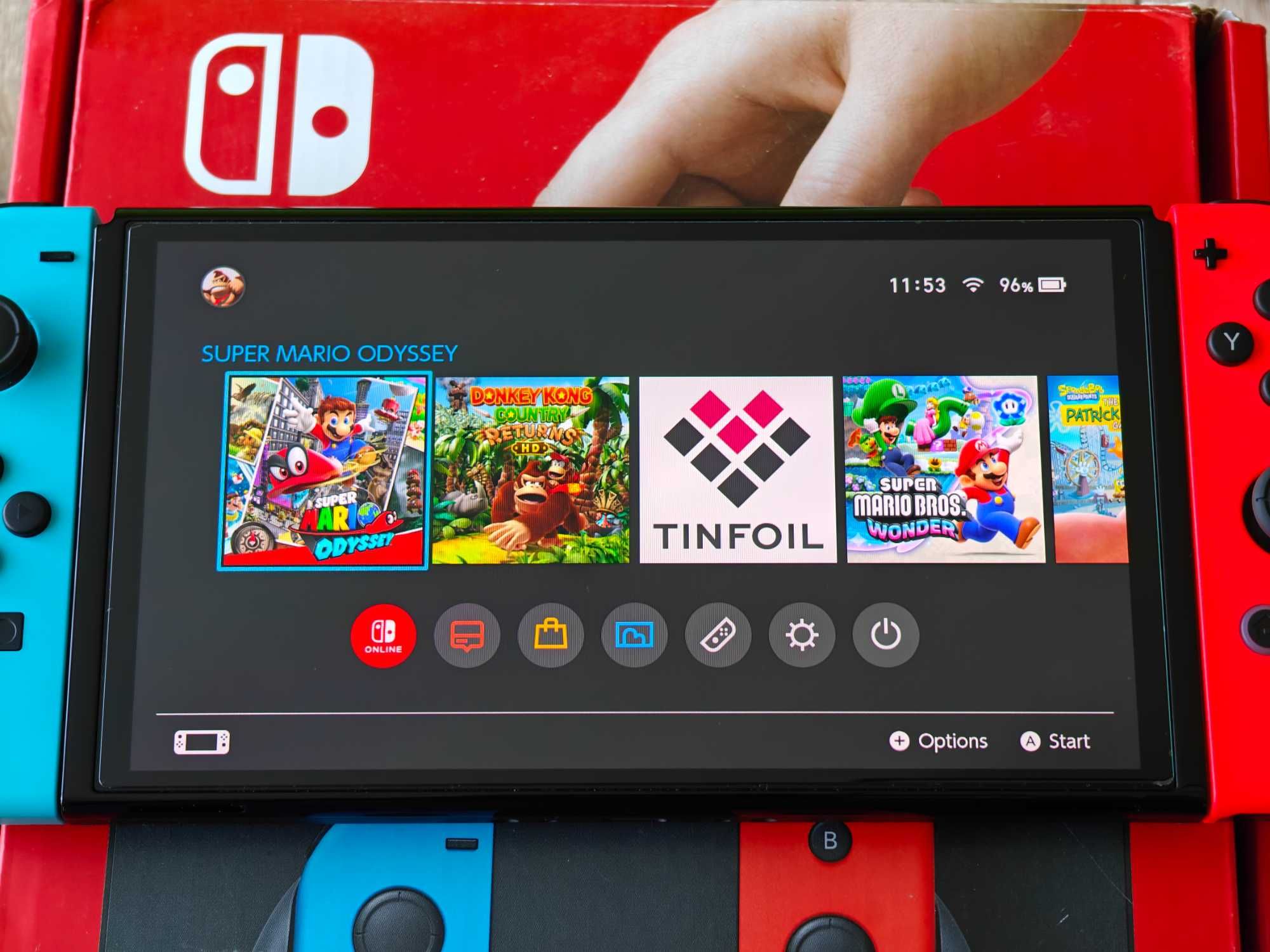 NOWA Nintendo Switch OLED karta 512GB konsola Picofly Przerobiona