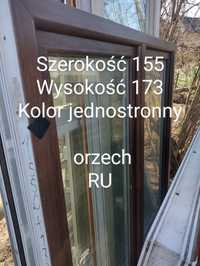 Okna 155x173 orzech ceny nowe -40%