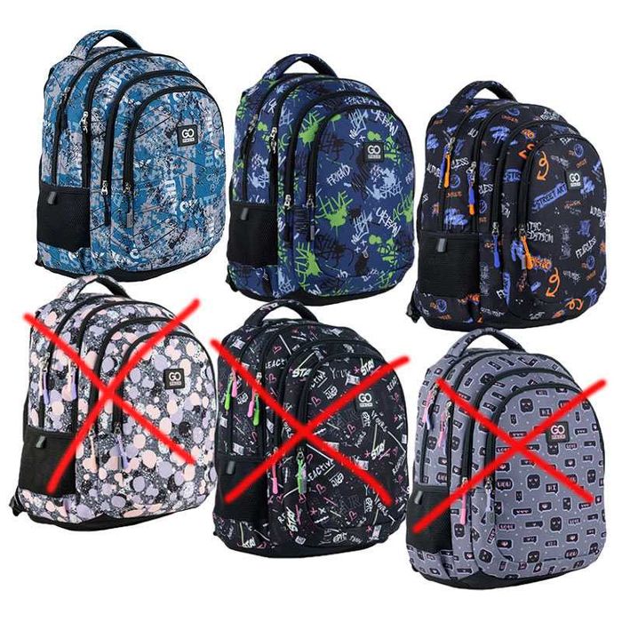 Рюкзак шкільний M GoPack Teens GO24-162M