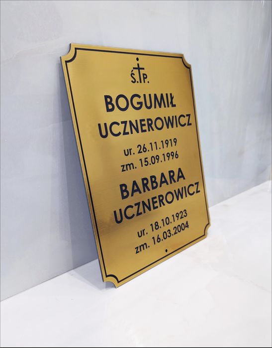 Tablica na krzyż grób grobowiec wszystkich świętych producent