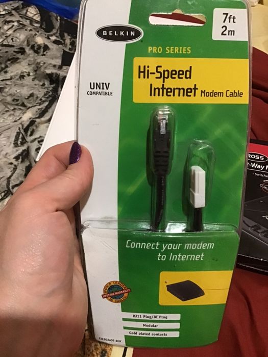 Hi-speed internet belkin - кабель для модему або патч корд
