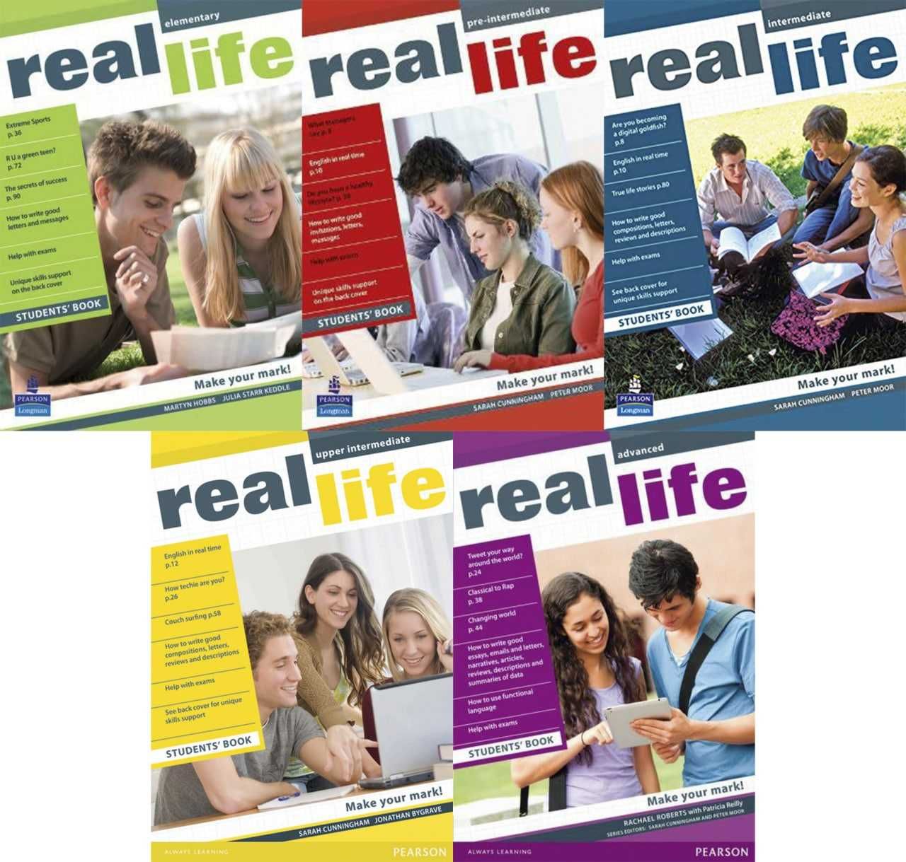 Real Life Elementary, Pre, Upper, Intermediate, Advanced
