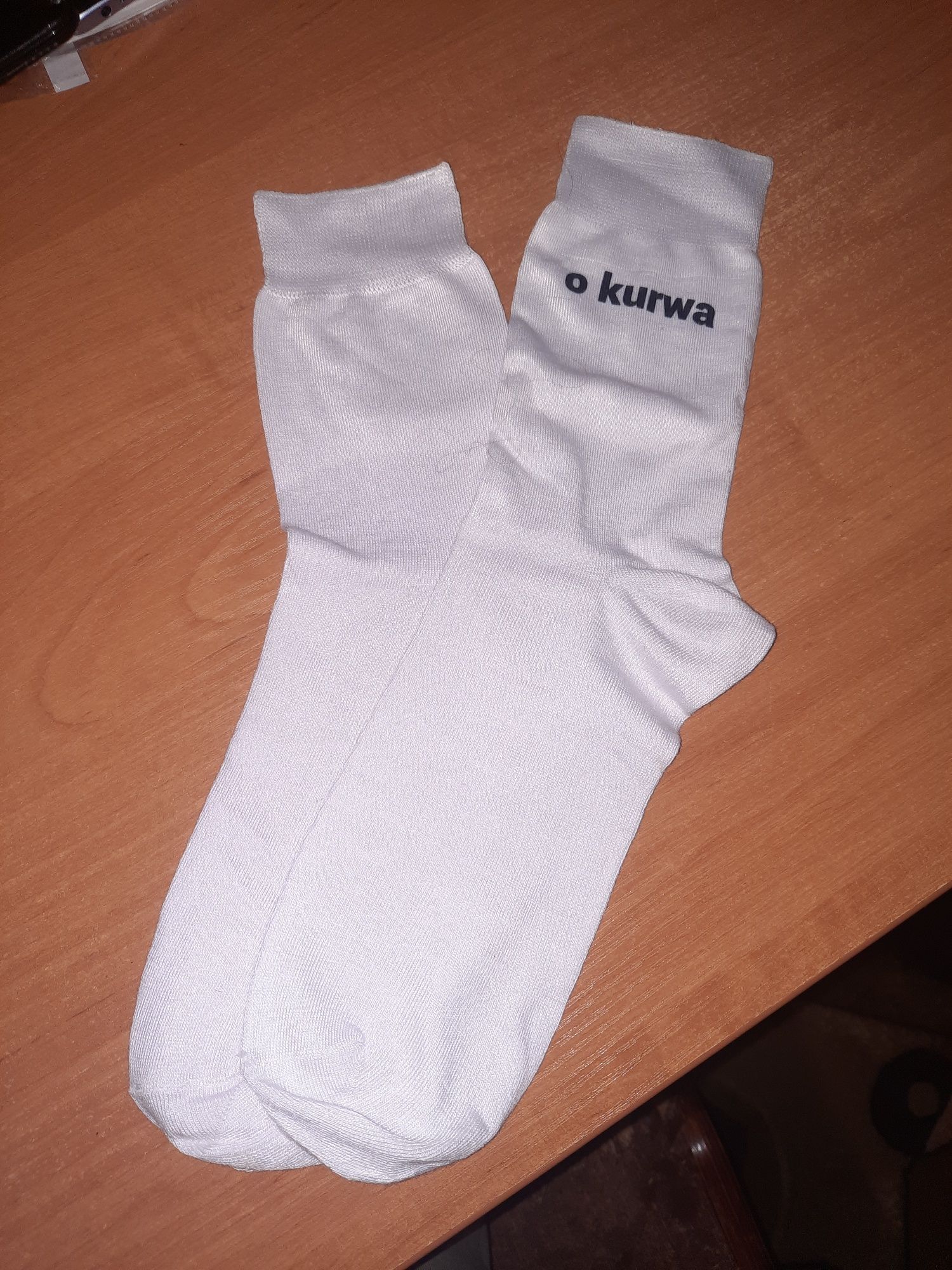 Сувенір носочки з польським надписом "o kurwa, ja pierdolę"