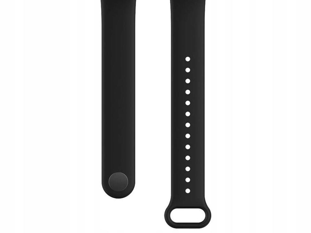 Pasek QIKtech do Xiaomi Mi Band 4/5/6/7 CZARNY opaska zamienna