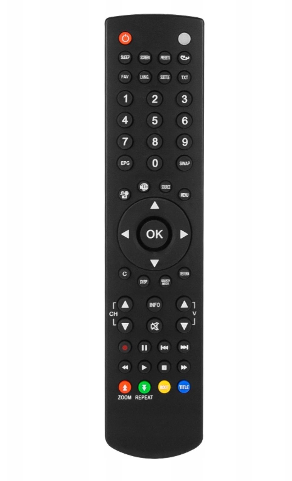 Pilot uniwersalny do telewizora LCD TV Sharp, Funai z oznaczeniem RC19
