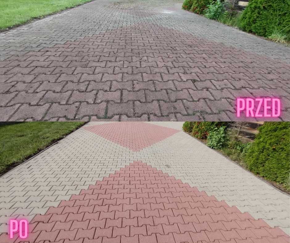 Czyszczenie i mycie kostki brukowej, elewacji, impregnacja, malowanie