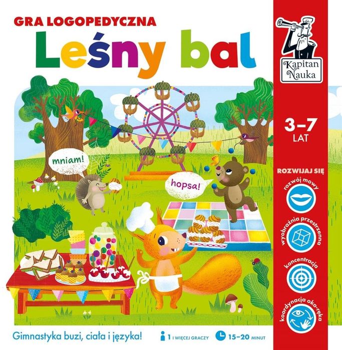 Kapitan Nauka. Gra logopedyczna. Leśny bal Kapitan Nauka pudełko,