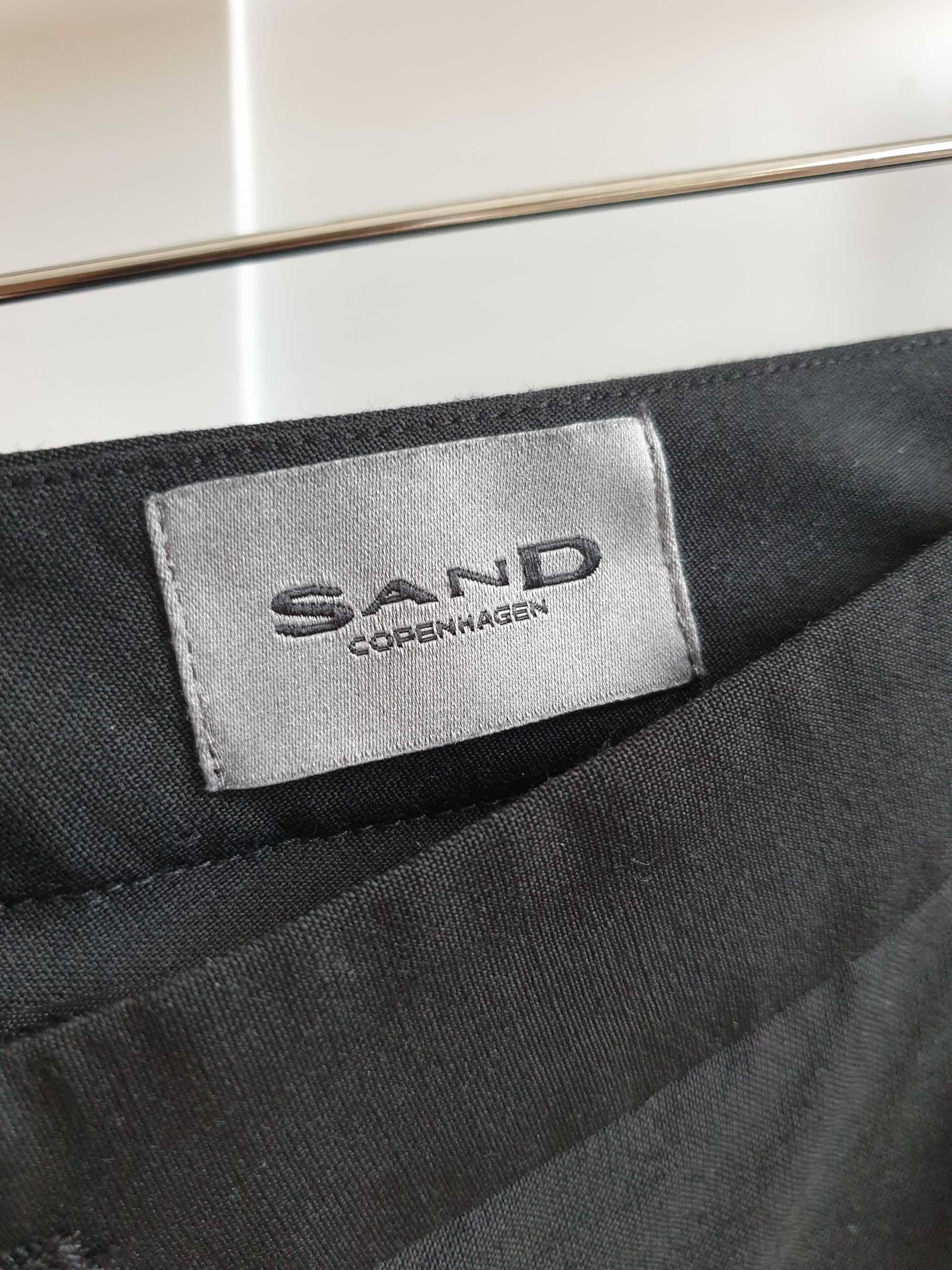 Czarne wełniane spodnie Sand Copenhagen 38 40