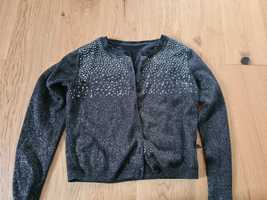 Sweterek czarny blyszczacy M&S dziewczynka