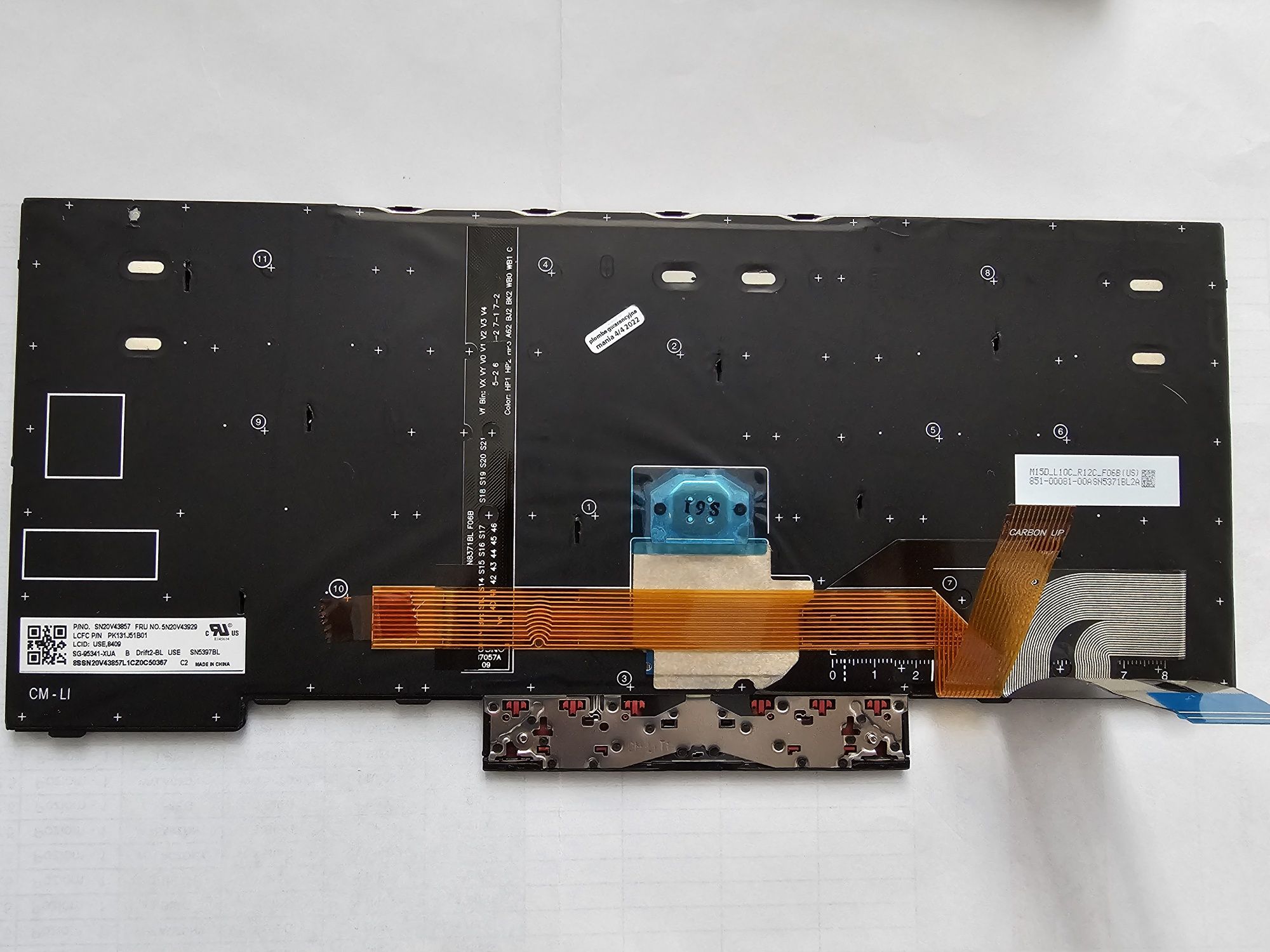 Klawiatura lenovo T14 z polskie znaki oryginał