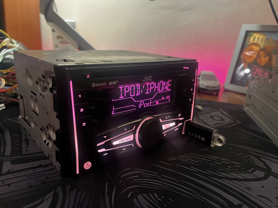 Jvc KW-DB92bt 2din / процесор / usb / aux / BT / cd