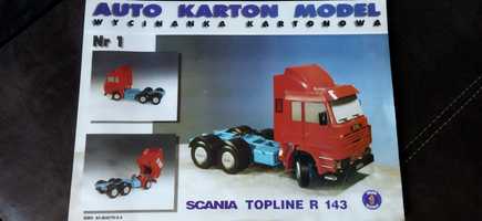 Kartonowy model Scania Topline R143